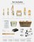 15 PCS Chalk Paint Brush Set, Chalk Paint Brush for Furniture Painting or Waxing, Includes 6 Brushes + 9 Tools, Large and Small DIY Painting Projects, Vintage Tonality